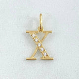 Dije Letra X Silueta 0.85gr / 2cm / Oro 18K