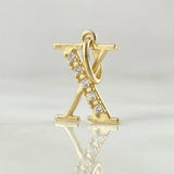 Dije Letra X Silueta 0.85gr / 2cm / Oro 18K