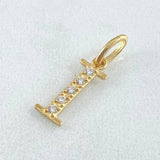 Dije Letra I Silueta 0.6gr / 2cm / Oro 18K