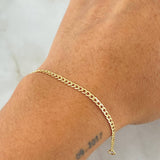 Pulso Cubano 1.5gr / 19cm / +1 Oro 18K