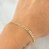 Pulso Figaro 2.2gr / 19cm / +1 Oro 18K