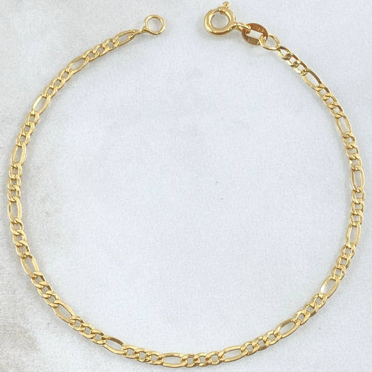 Pulso Figaro 1.7gr / 19.5cm / +1 Oro 18K