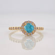 Anillo Halo Churumbela 2.1g / T6 1/2 Oro Amarillo 18K