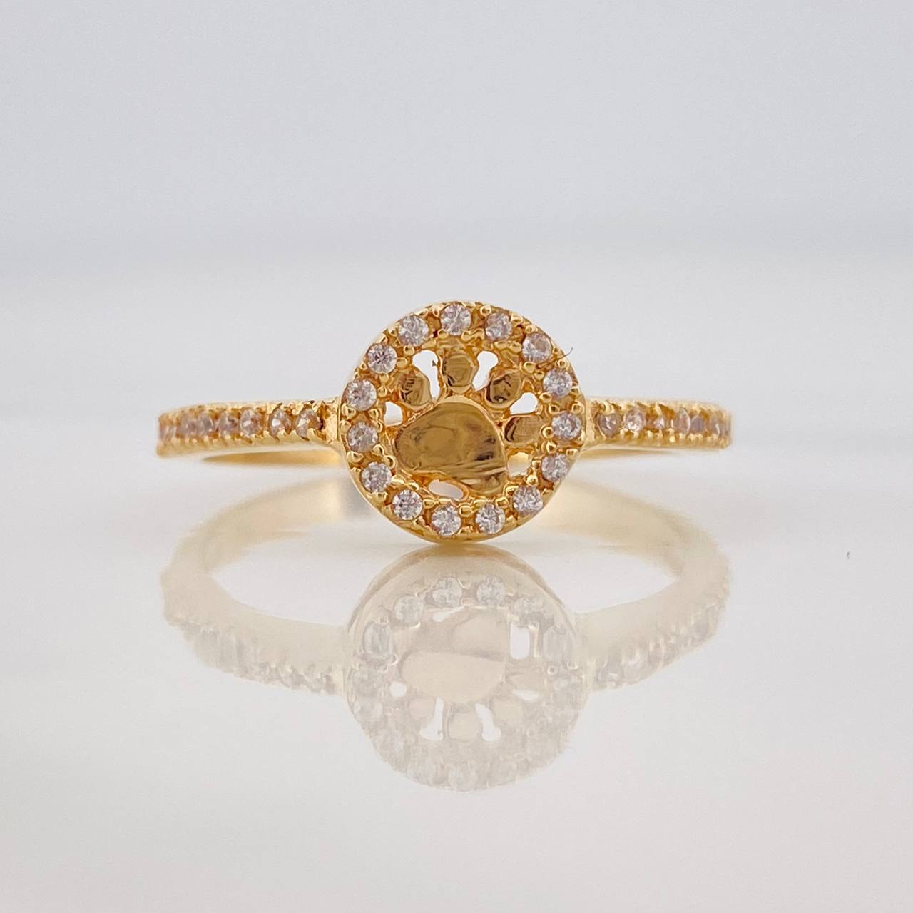 Anillo Huella 2.45g / T8 Oro Amarillo 18K