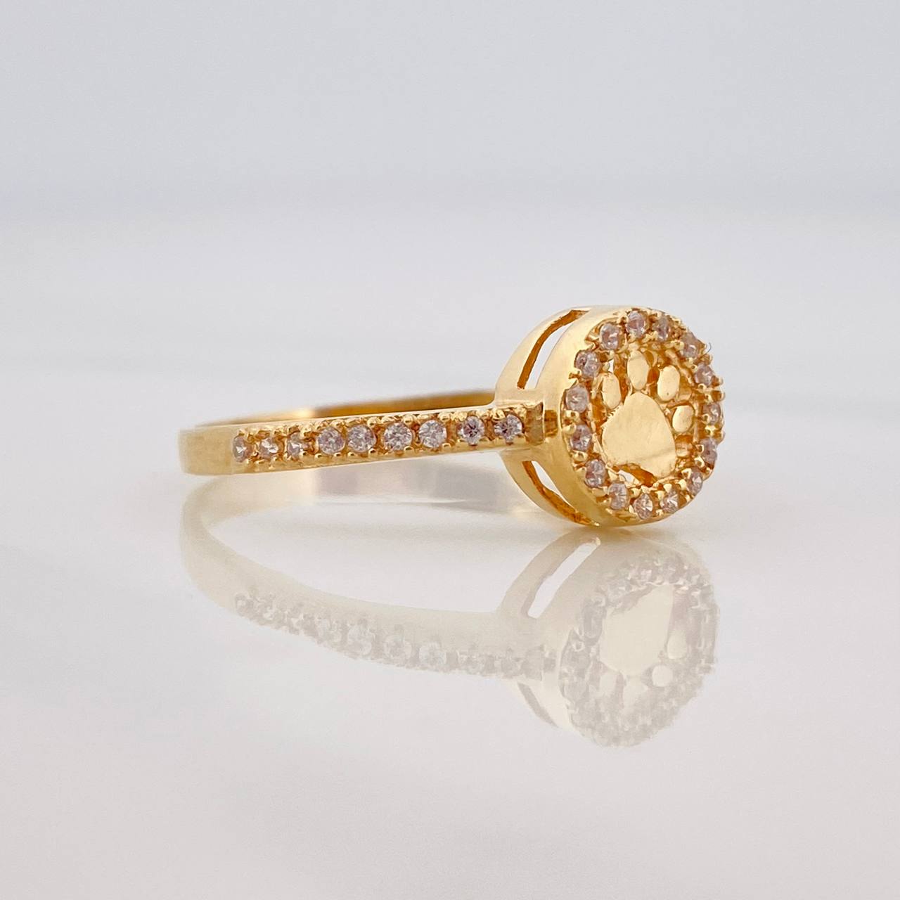 Anillo Huella 2.45g / T8 Oro Amarillo 18K