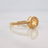 Anillo Huella 2.45g / T8 Oro Amarillo 18K