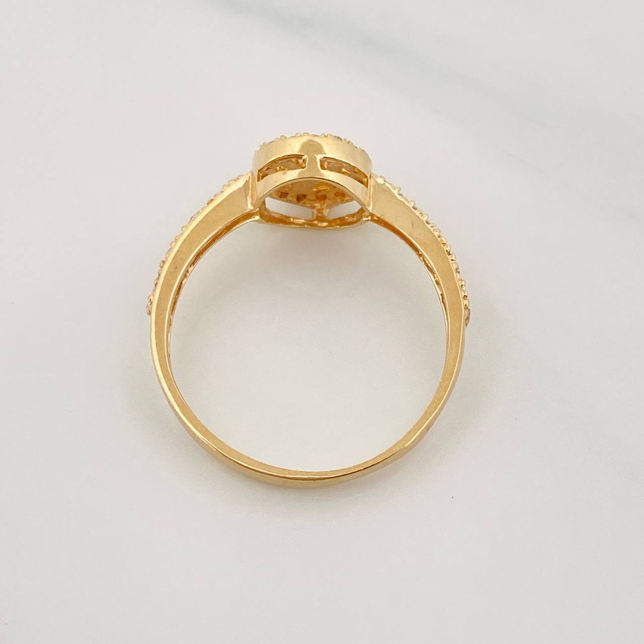 Anillo Huella 2.45g / T8 Oro Amarillo 18K
