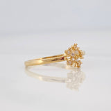 Anillo Copo de Nieve 1.4g / T8 Oro Amarillo 18K