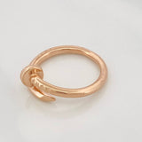 Anillo Clavo 4.8g / T7 Oro Rosa 18K