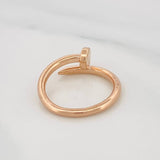 Anillo Clavo 4.8g / T7 Oro Rosa 18K