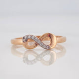 Anillo Infinito 1.8g / T7 Oro Rosa 18K