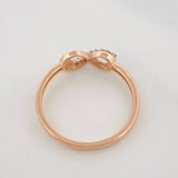 Anillo Infinito 1.8g / T7 Oro Rosa 18K