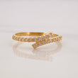 Anillo Lineas Cruzadas 1.25g / T6 1/4 Oro Amarillo 18K