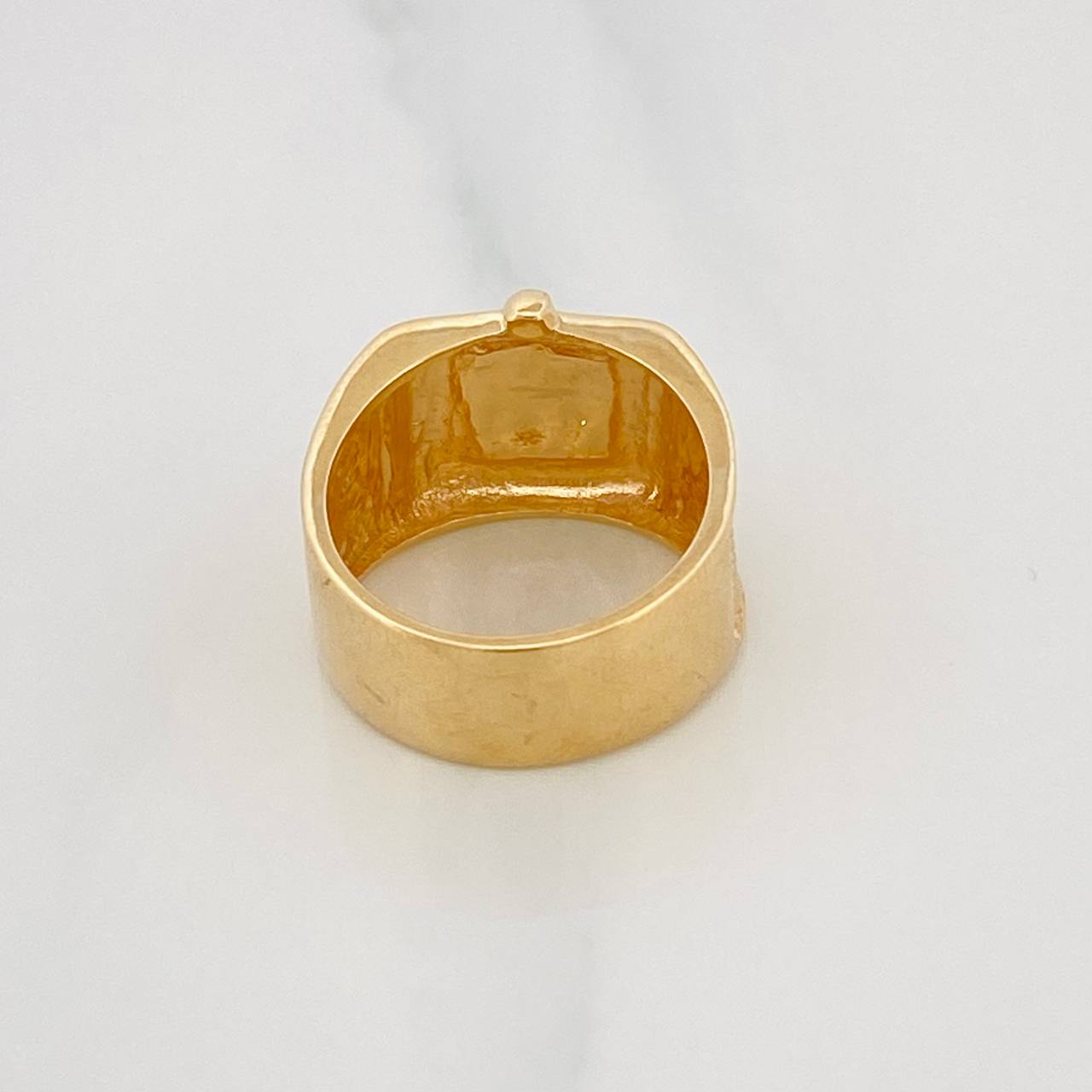 Anillo Argolla Corona 4.2g / T4 3/4 Oro Amarillo 18K