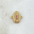 Herraje Virgen De Guadalupe 2.55gr / 1.6cm / Circones Blancos - Verdes - Fucsias  Oro Amarillo 18K *