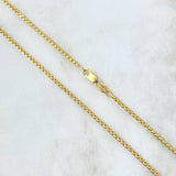 Cadena Veneciana 5.1gr / 60cm / 1.7mm Oro Amarillo +3 18K