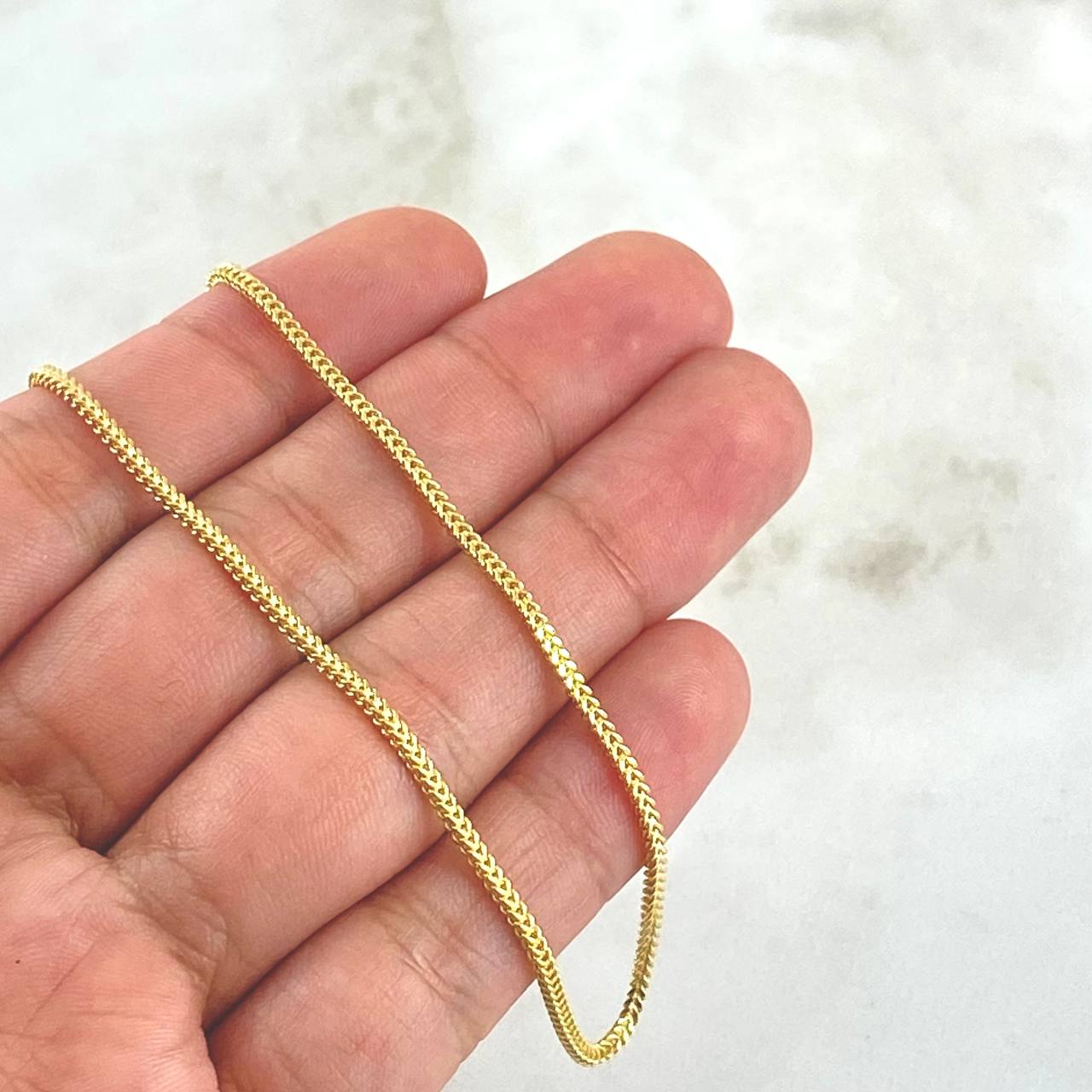 Cadena Franco 4.8gr / 65cm / 1.5mm Oro Amarillo +4 18K
