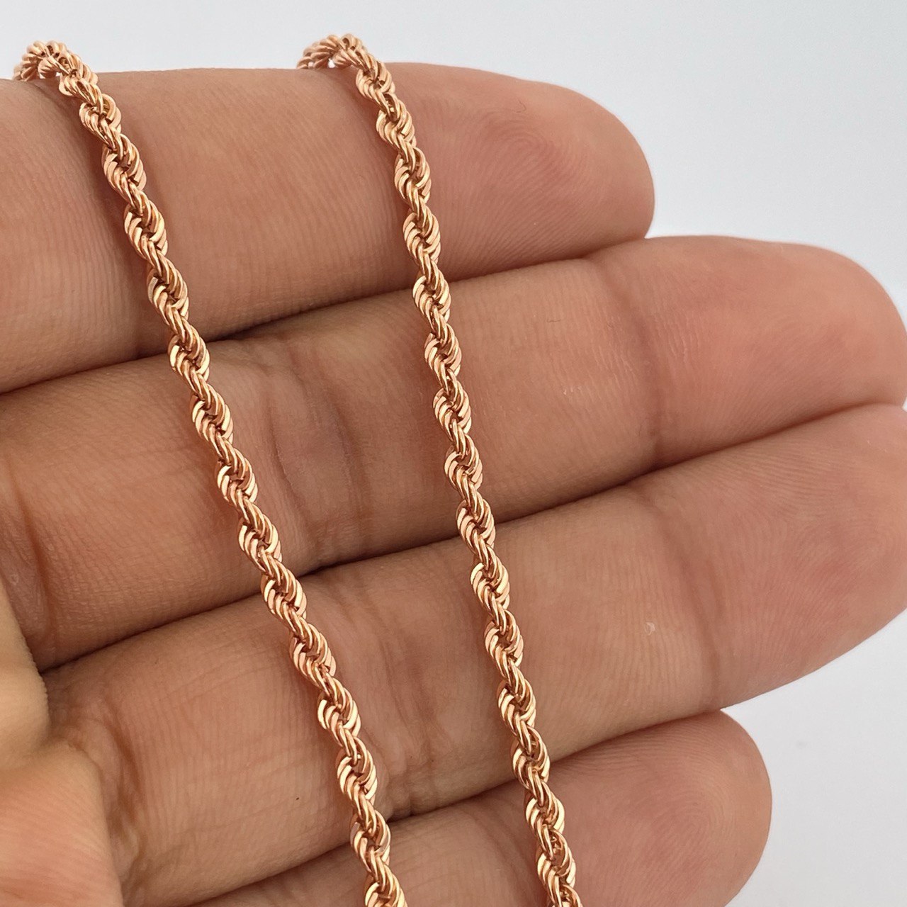 Cadena Lazo 4.9gr / 60cm / Oro Rosa +3 18K &