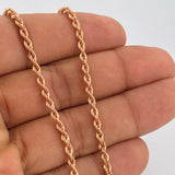 Cadena Lazo 4.9gr / 60cm / Oro Rosa +3 18K &