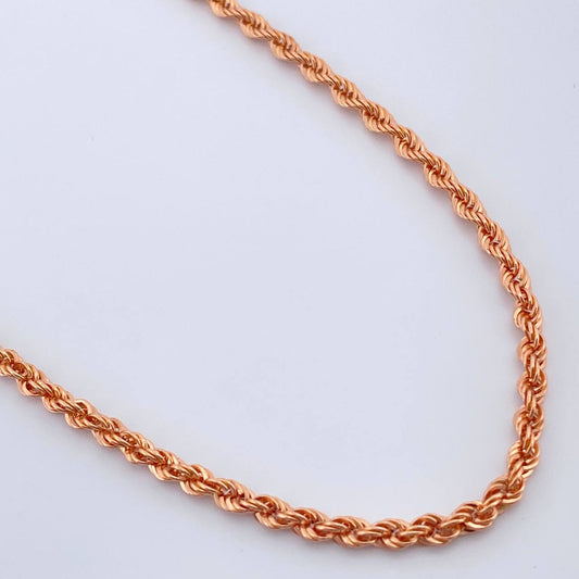 Cadena Lazo 4.9gr / 60cm / Oro Rosa +3 18K &