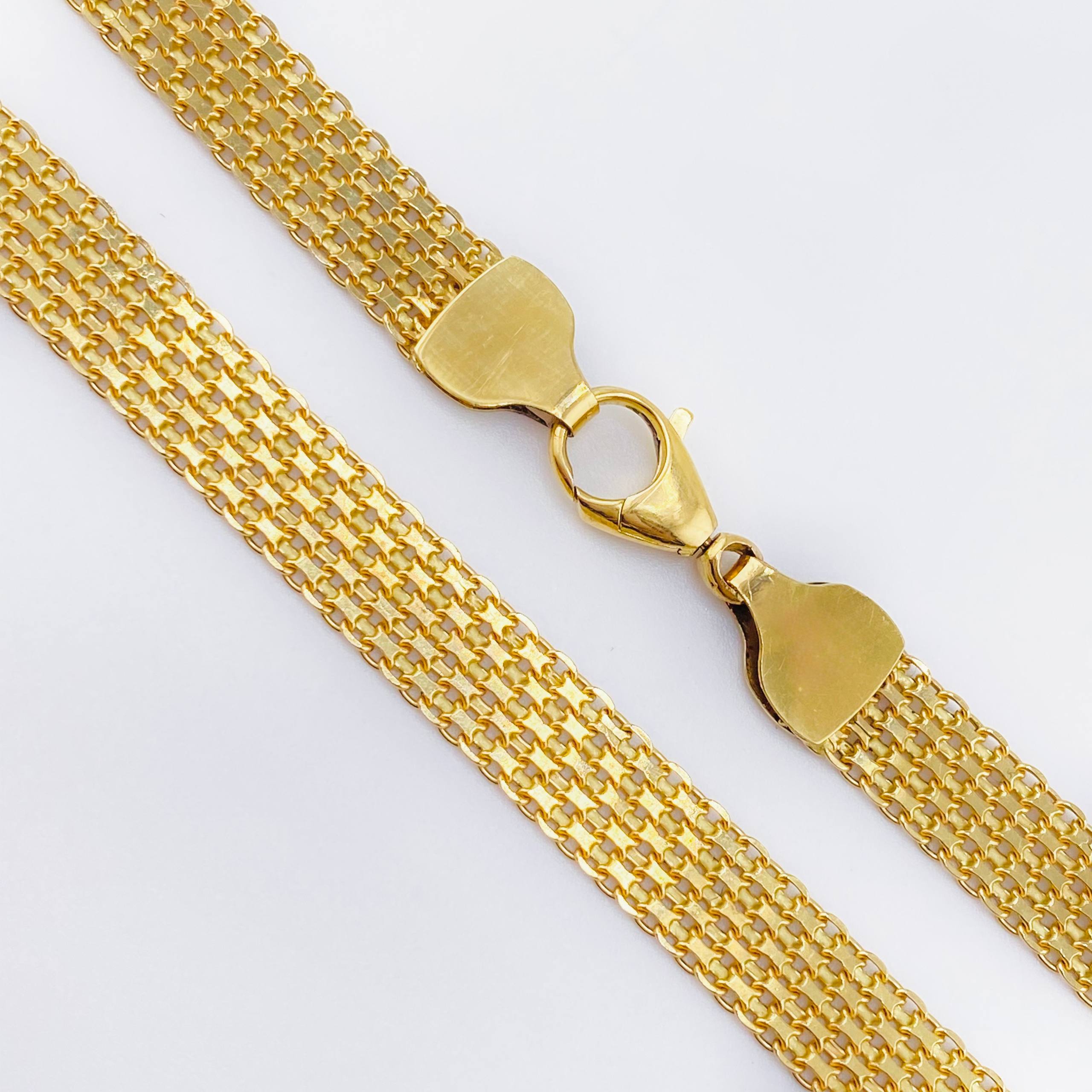 Cadena China 26.8gr / 60cm / 7.5mm Oro Amarillo 18K