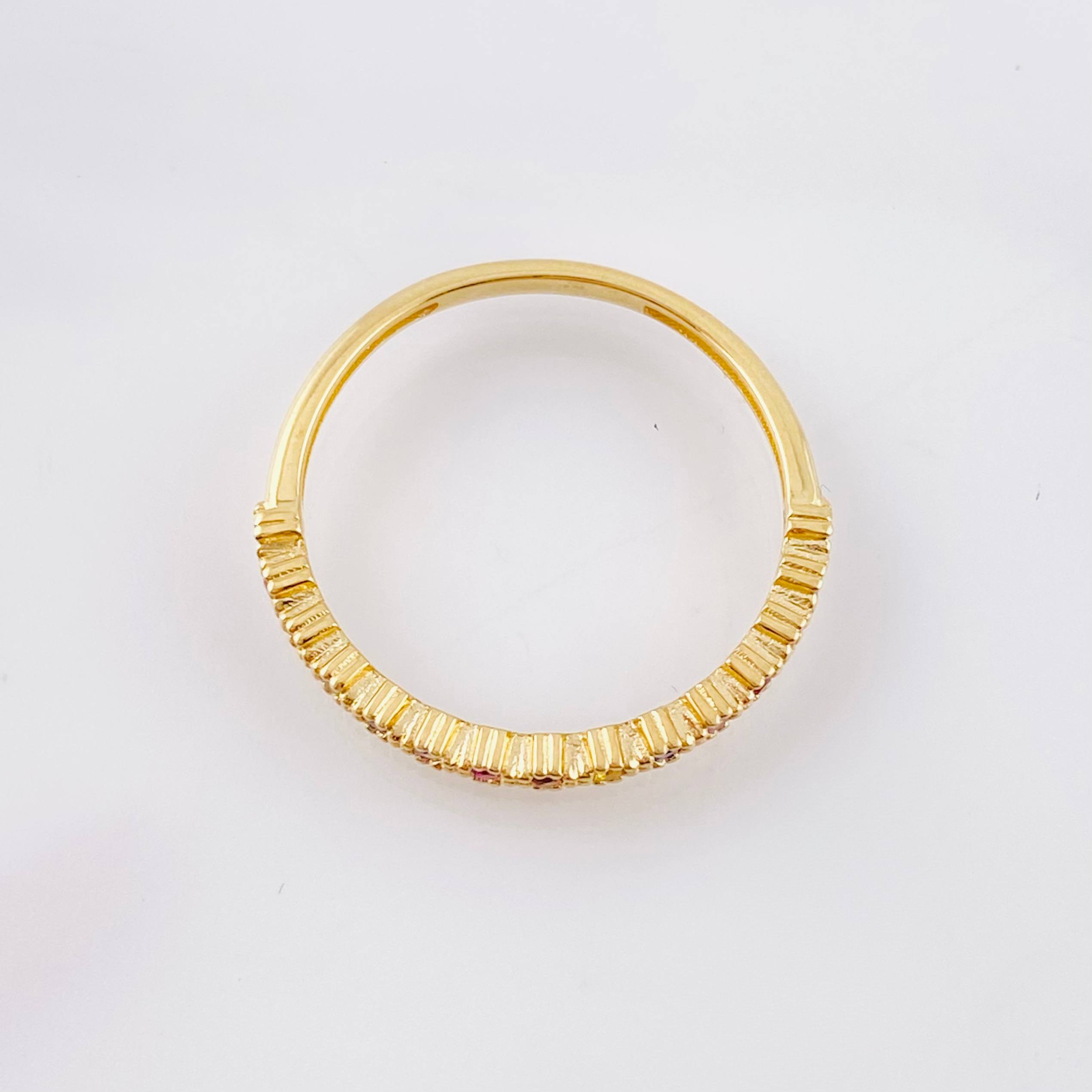 Anillo Churumbela Burbujas 1.65gr / T7 1/2 / Oro Amarillo 18K