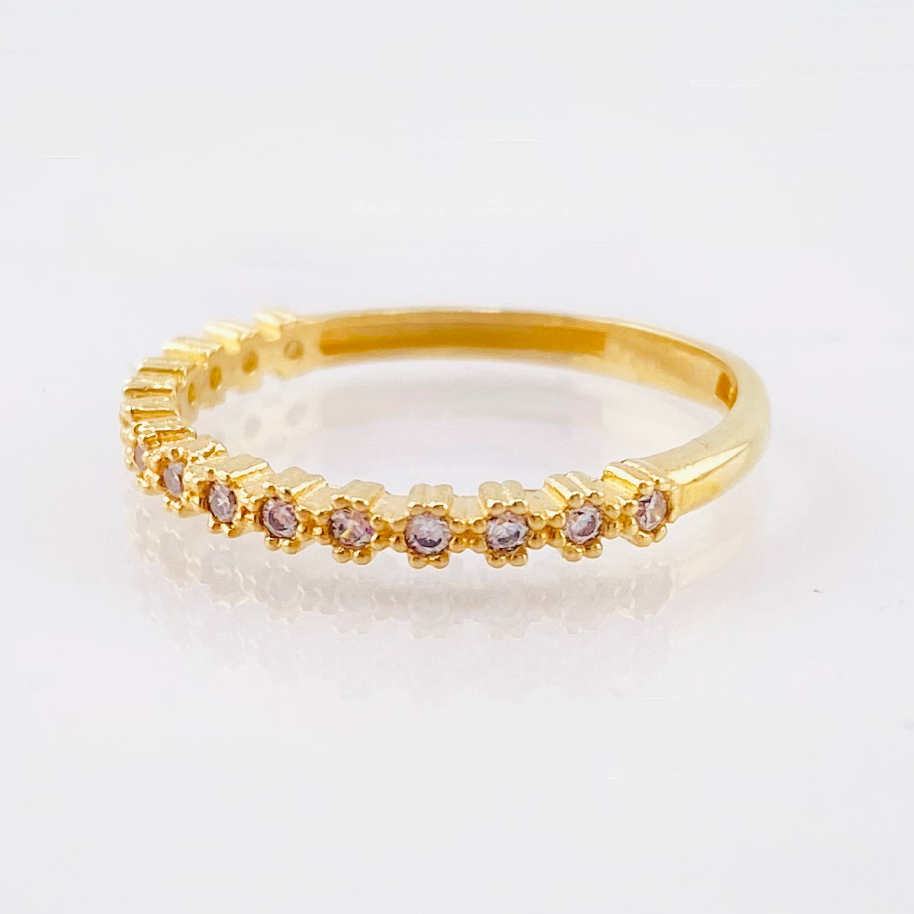 Anillo Churumbela Burbujas 1.7gr / T6 1/2 / Oro Amarillo 18K