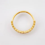 Anillo Churumbela Burbujas 1.6gr / T6 / Oro Amarillo 18K