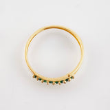 Anillo Carril Hueco 1.1gr / T8 1/2 / Oro Amarillo 18K