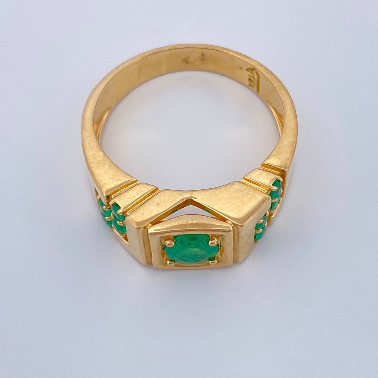 Anillo Sello Tetris 7.35gr / T10 / Oro Amarillo 18K &