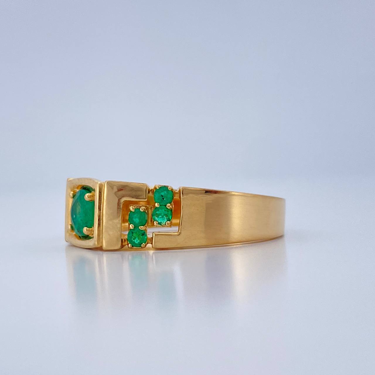 Anillo Sello Tetris 7.35gr / T10 / Oro Amarillo 18K &