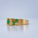 Anillo Sello Tetris 7.35gr / T10 / Oro Amarillo 18K &