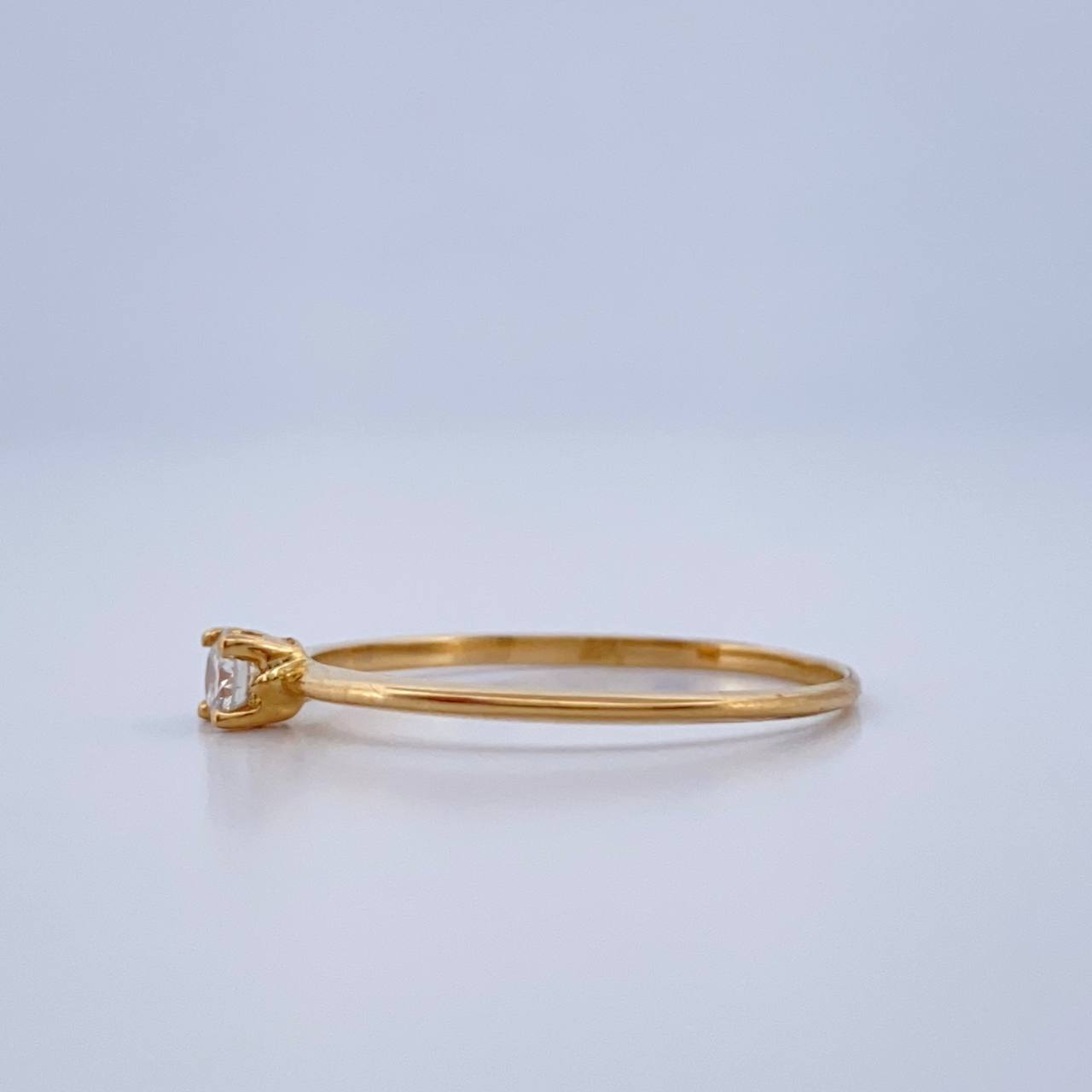 Anillo Solitario Diamante 0.9gr / T5 1/4 / Oro Amarillo 18K &