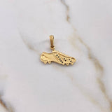 Dije Guayo 1.3gr / 2.1cm / Circones Negros Oro Amarillo 18K $