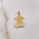 Dije Oso TS 2.15gr / 2.7cm / Circones De Colores Oro Amarillo 18K $