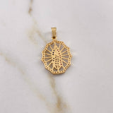 Dije Virgen Guadalupe 1.95gr / 2.7cm / Circones De Colores Oro Amarillo 18K $