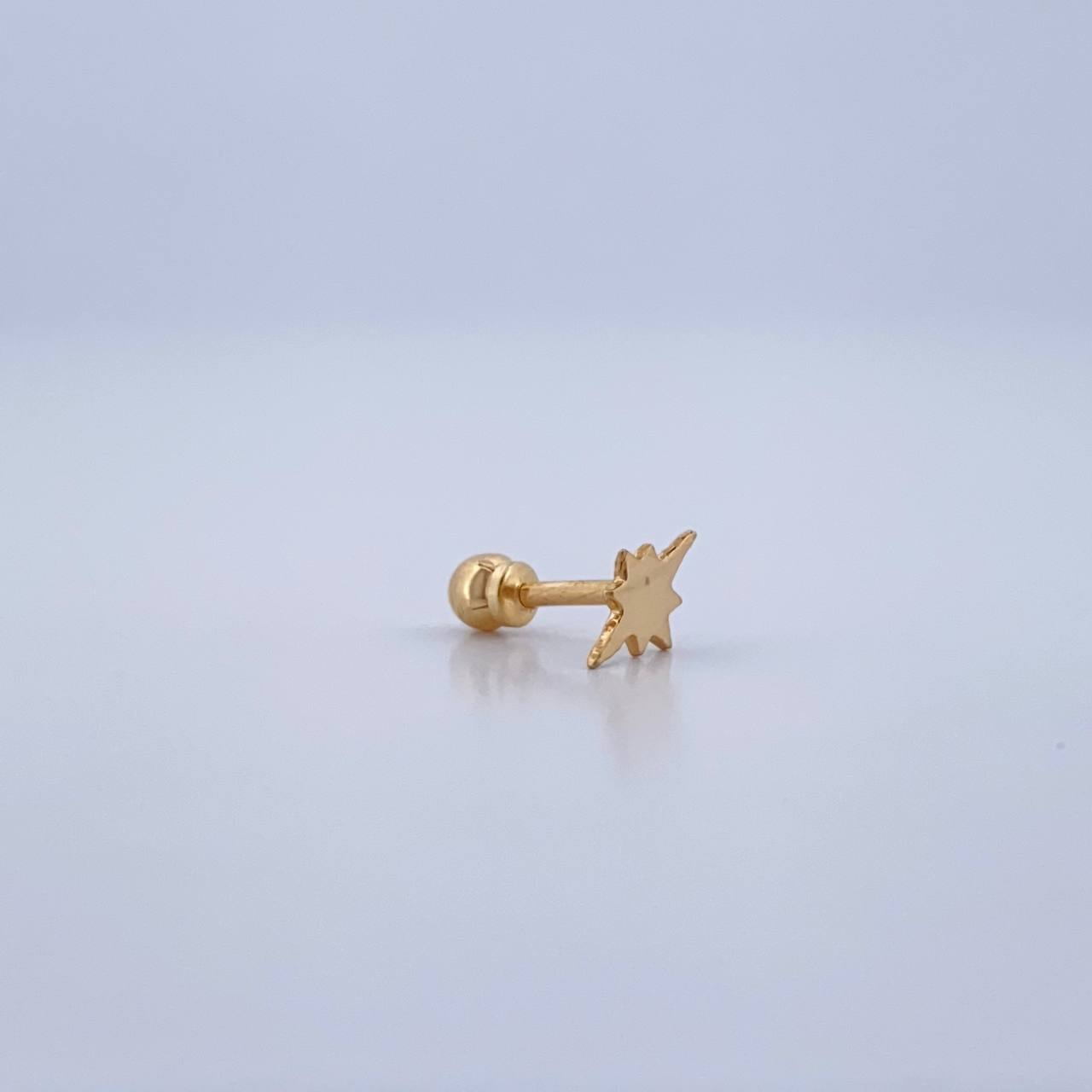 Piercing Estrella Cardinal 0.3gr / 1cm / Oro Amarillo 18K &