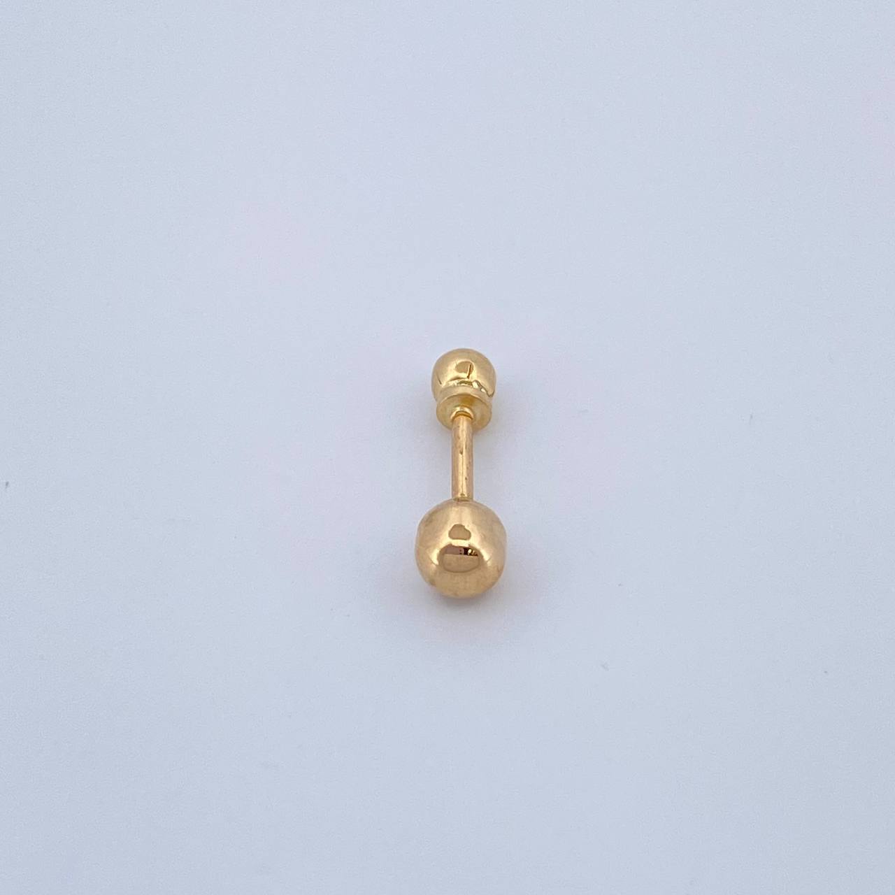 Piercing Bola 0.35gr / 1.3cm / Oro Amarillo 18K &