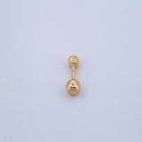 Piercing Bola 0.35gr / 1.3cm / Oro Amarillo 18K &