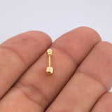 Piercing Bola 0.35gr / 1.3cm / Oro Amarillo 18K &