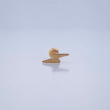 Piercing Rayo 0.3gr / 1cm / Oro Amarillo 18K &