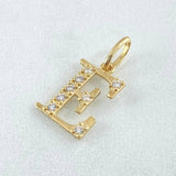 Dije Letra E Silueta 0.85gr / 2cm / Oro 18K