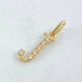Dije Letra J Silueta 0.6gr / 2cm / Oro 18K
