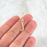 Dije Letra J Silueta 0.6gr / 2cm / Oro 18K