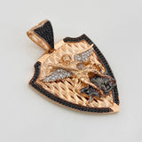Dije San Miguel Arcángel 17.35g / 4.7cm Tres Oros 18K