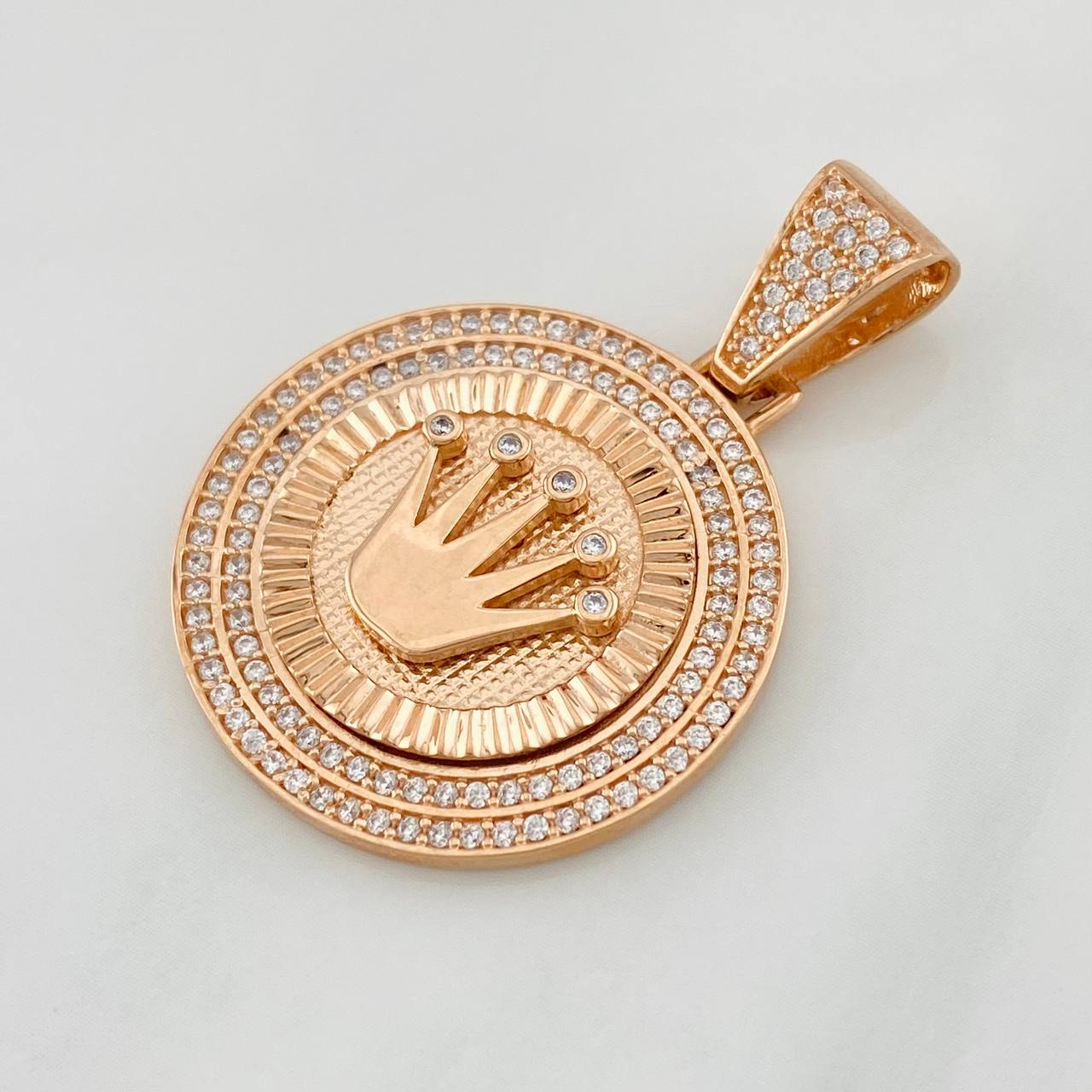 Dije Corona 7.15g / 3.7cm Oro Rosa 18K