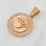 Dije Corona 7.15g / 3.7cm Oro Rosa 18K