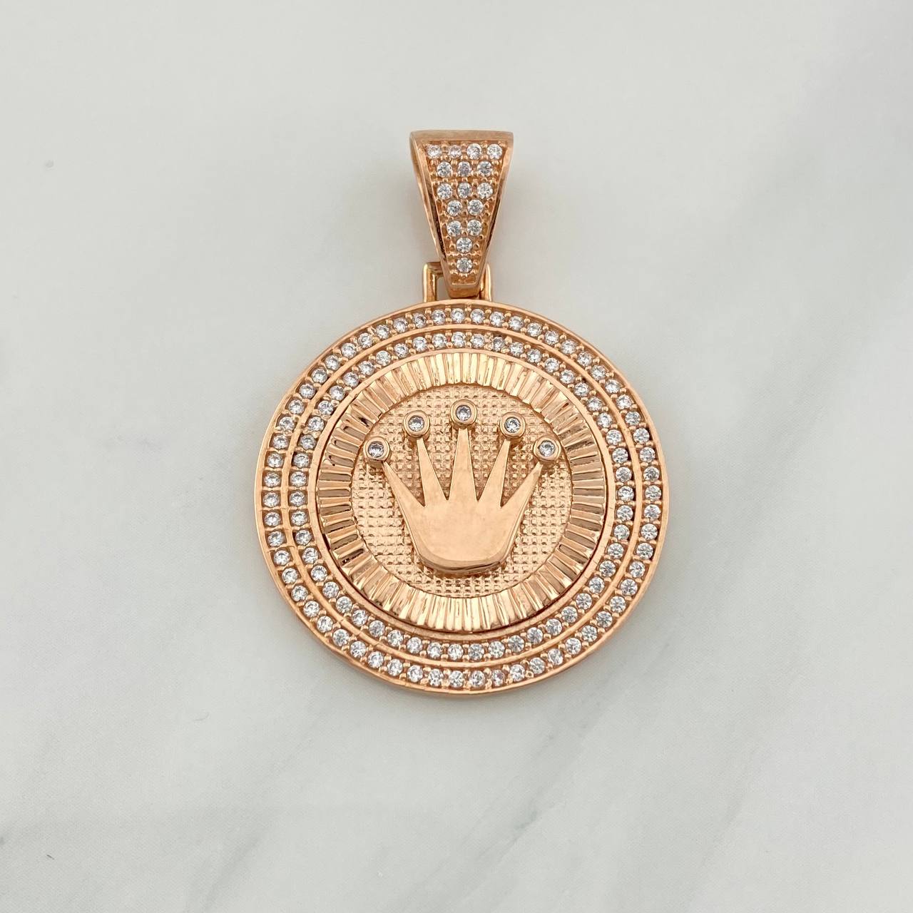 Dije Corona 7.15g / 3.7cm Oro Rosa 18K
