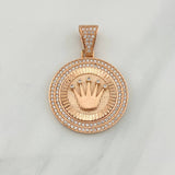 Dije Corona 7.15g / 3.7cm Oro Rosa 18K
