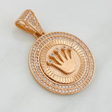 Dije Corona 7.15g / 3.7cm Oro Rosa 18K